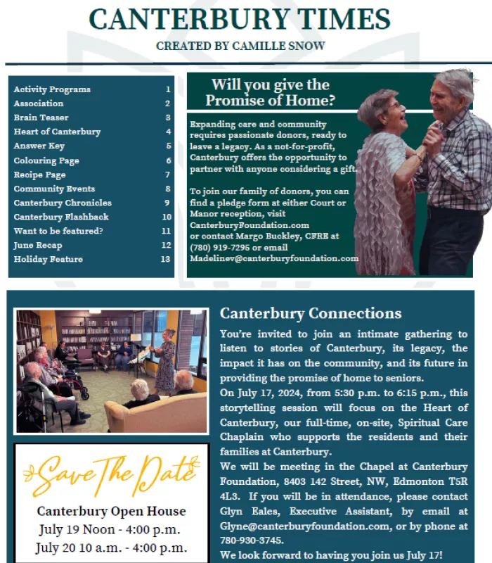 Canterbury July 2024 Newsletter